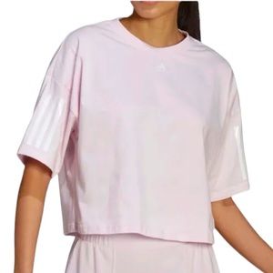 Adidas Women’s Hyperglam Boxy Open Back Tee Shirt